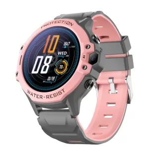 Kids 4G Smartwatch – GPS + LBS, Video Call, SOS - Pink