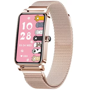 Elegant Women Smartwatch – Heart Rate, Fitness & Health