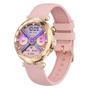 Women Smartwatch – Bluetooth Call, Fitness Tracking, Waterproof - Pink