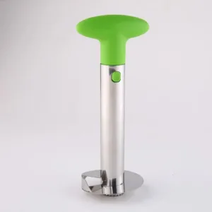 3-in-1 Stainless Steel Pineapple Peeler, Corer, and Slicer Tool - Green